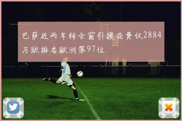 巴萨近两年转会窗引援花费仅2884万欧排名欧洲第97位